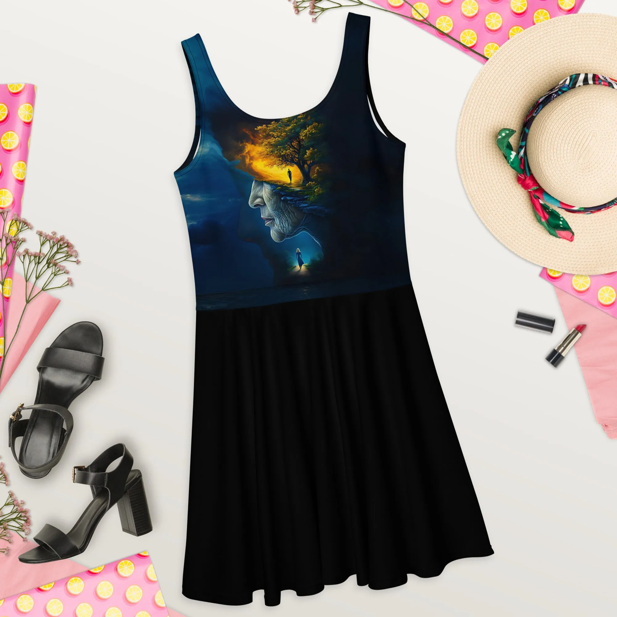 A Golden’s Grace Edition 1: Dual Harmony Skater Dress