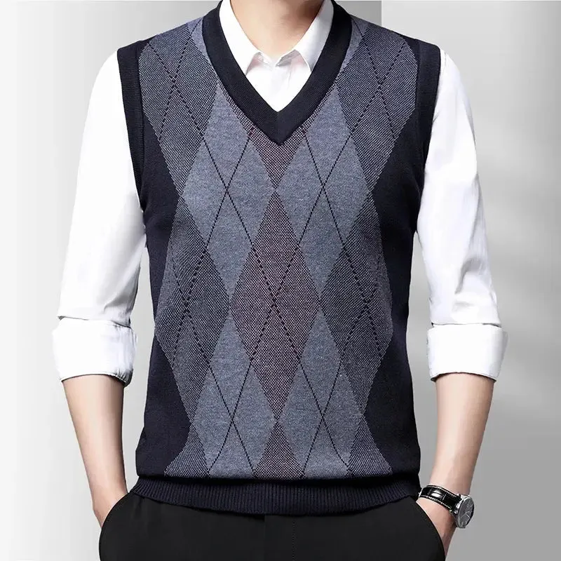 Academic Essential Knit Vest - Cross & Crown