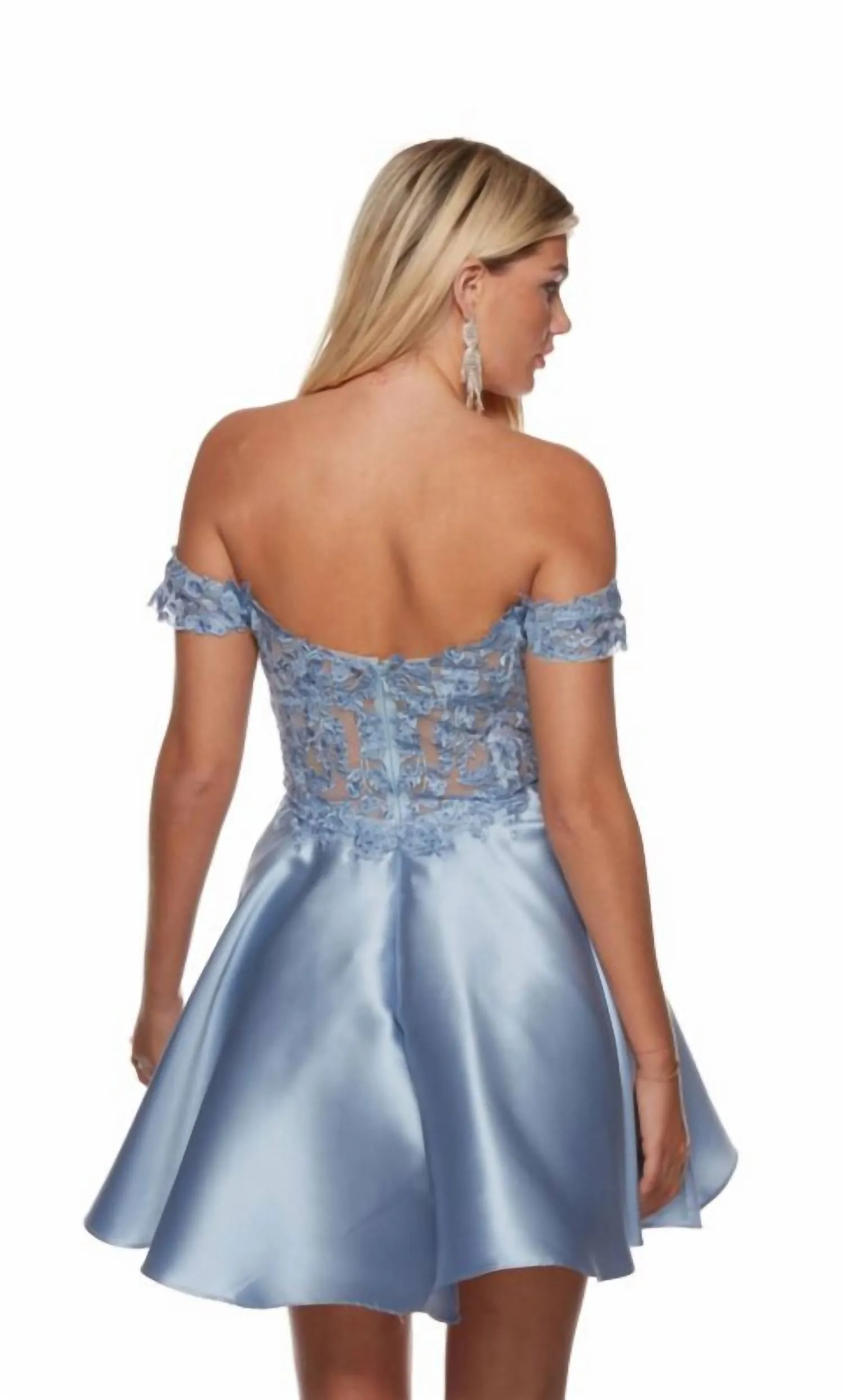 Alyce Paris - Off-The-Shoulder Mikado Prom Dress