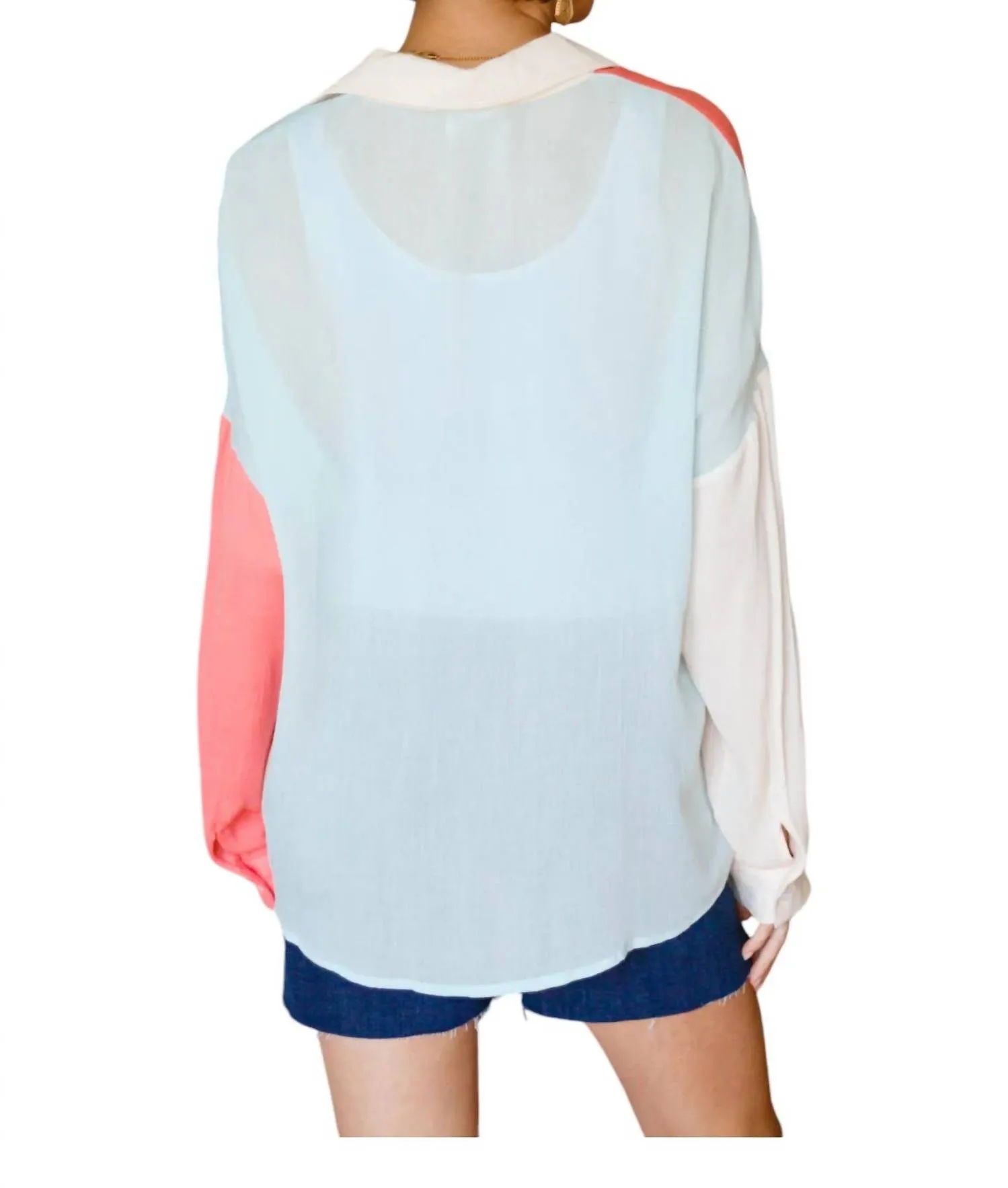 Andree By Unit - Capture The Day Two Toned Shirt