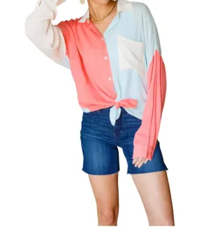 Andree By Unit - Capture The Day Two Toned Shirt