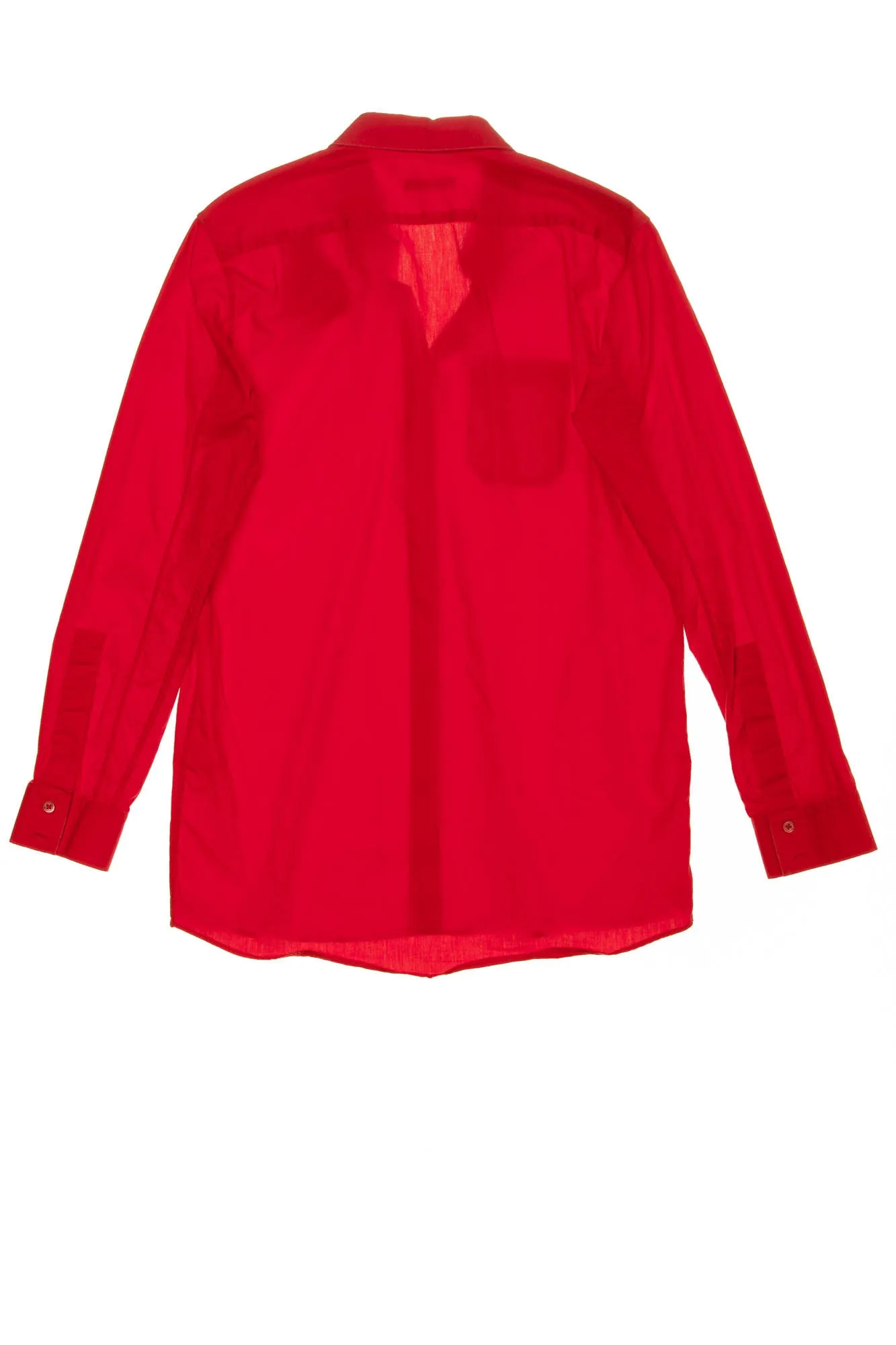 Balmain - Red Button Down Blouse "B" - FR 40