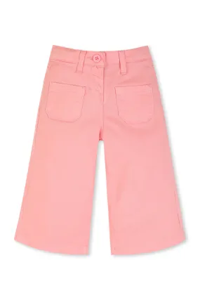 Blush Pink Wide-Leg Jeans