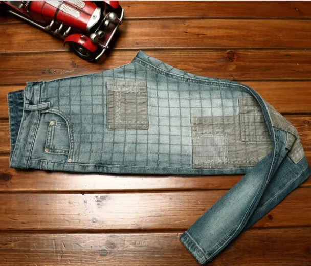 Casual Trendy Patches Fit Jeans