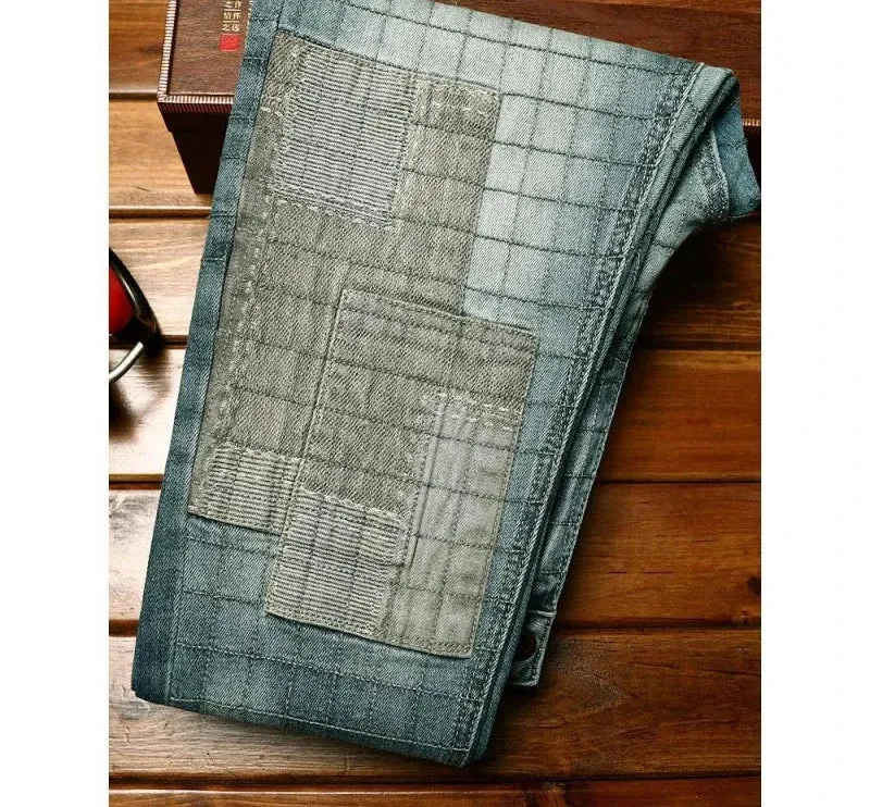 Casual Trendy Patches Fit Jeans