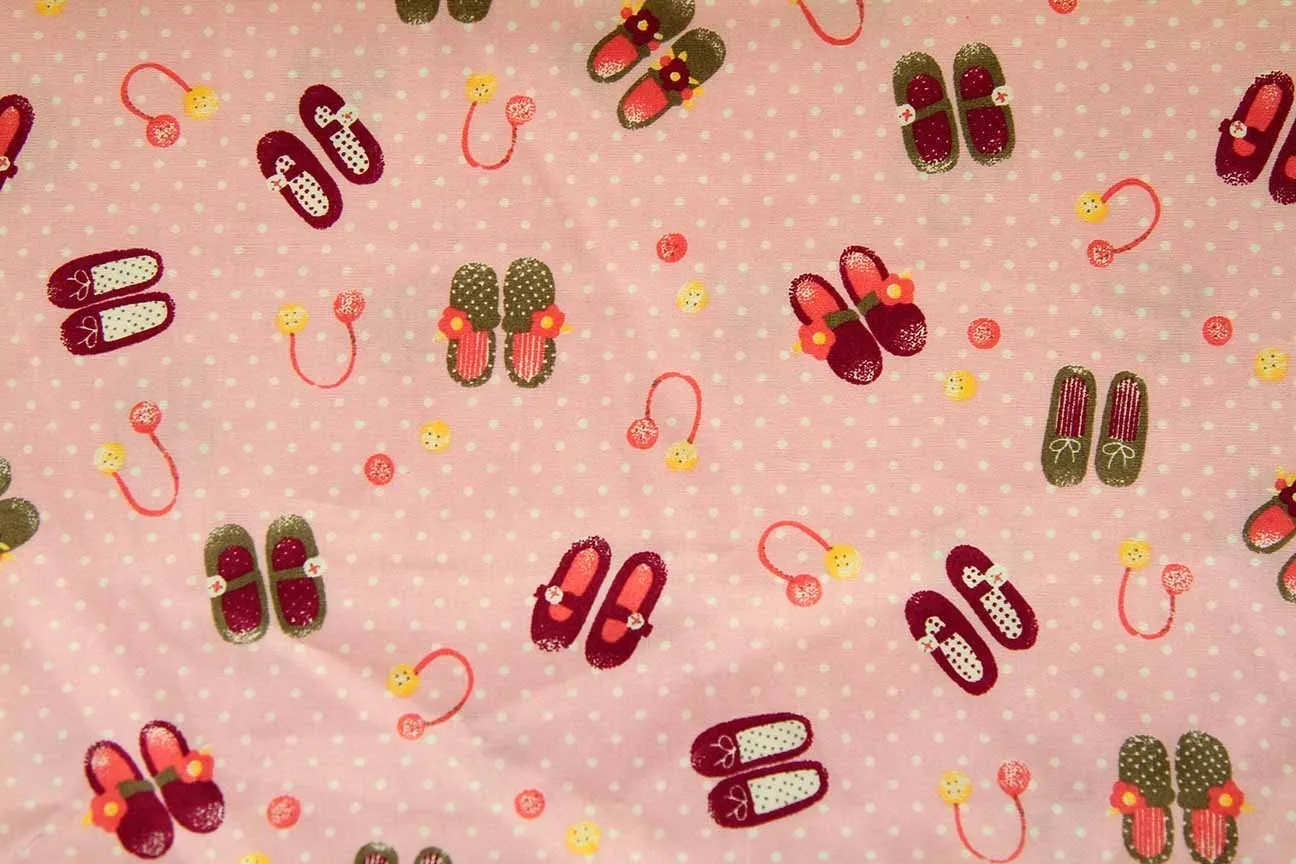 DO: Dancing Shoes: Pink Patchwork / Craft Fabric