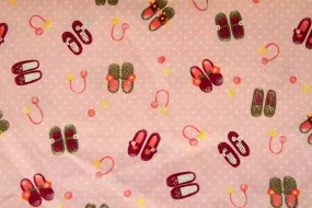 DO: Dancing Shoes: Pink Patchwork / Craft Fabric