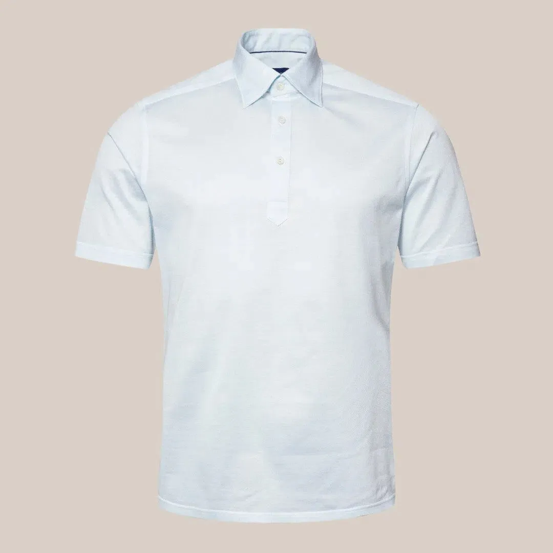 Eton Classic Fit Pique Polo Shirt Light Green