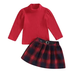 GINNY Plaid Skirt Outfit