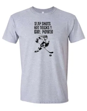 Girl Power Hockey Design - Tee and Hoodie Options