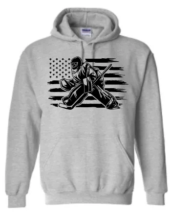 Goalie Hockey Design - Tee and Hoodie Options