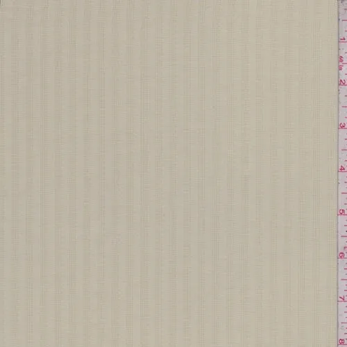 Golden Beige Jacquard Stripe Shirting Fabric