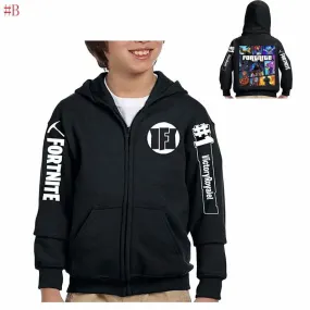 Kids Boys Girls Fortnite Zipper Hoodies S1017194