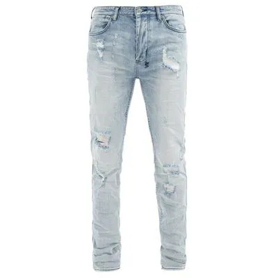 KSUBI Blue Van Winkle Runaway Ripped Jeans