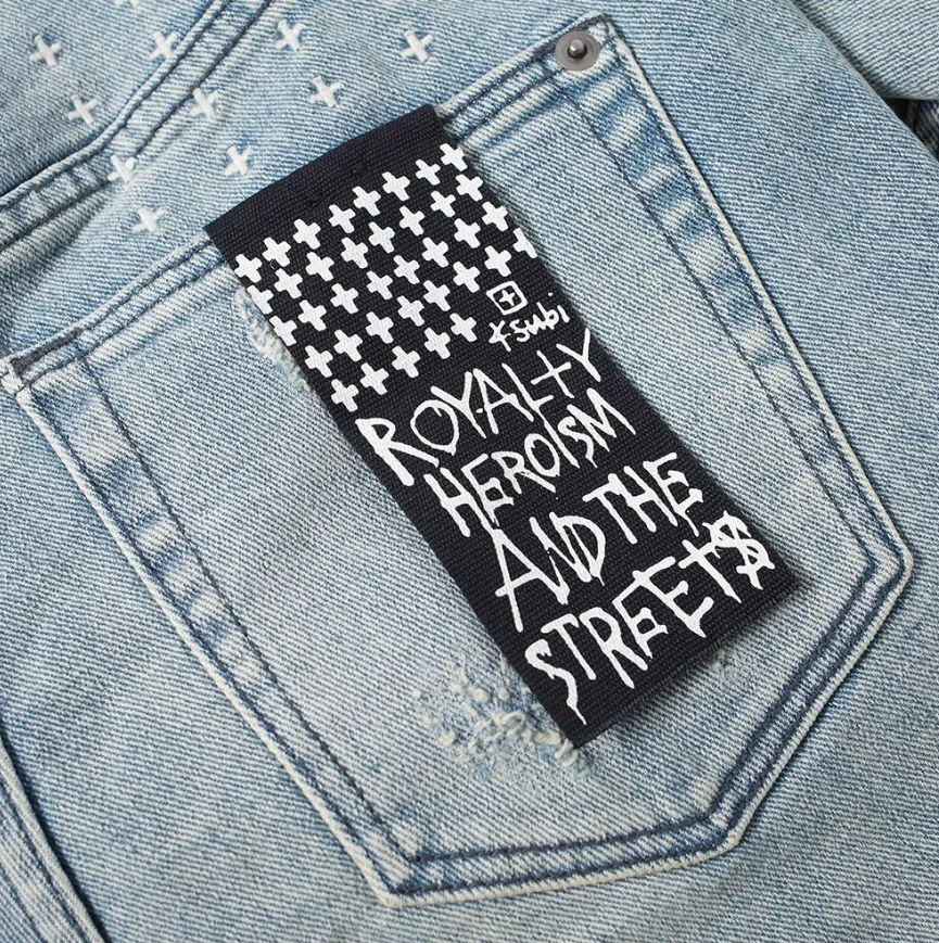 KSUBI Blue Van Winkle Runaway Ripped Jeans