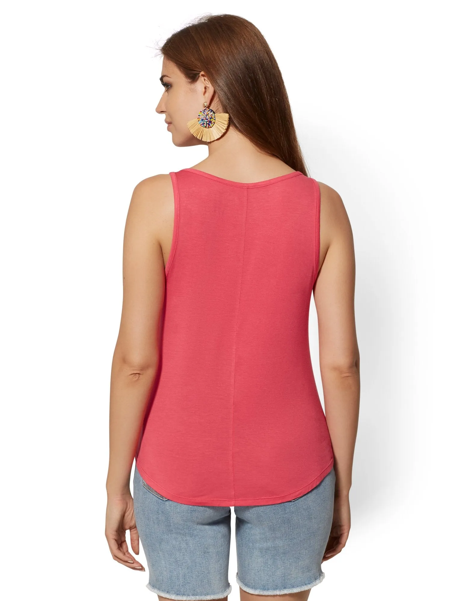 Lace-Up Tank Top - Soho Soft Tee