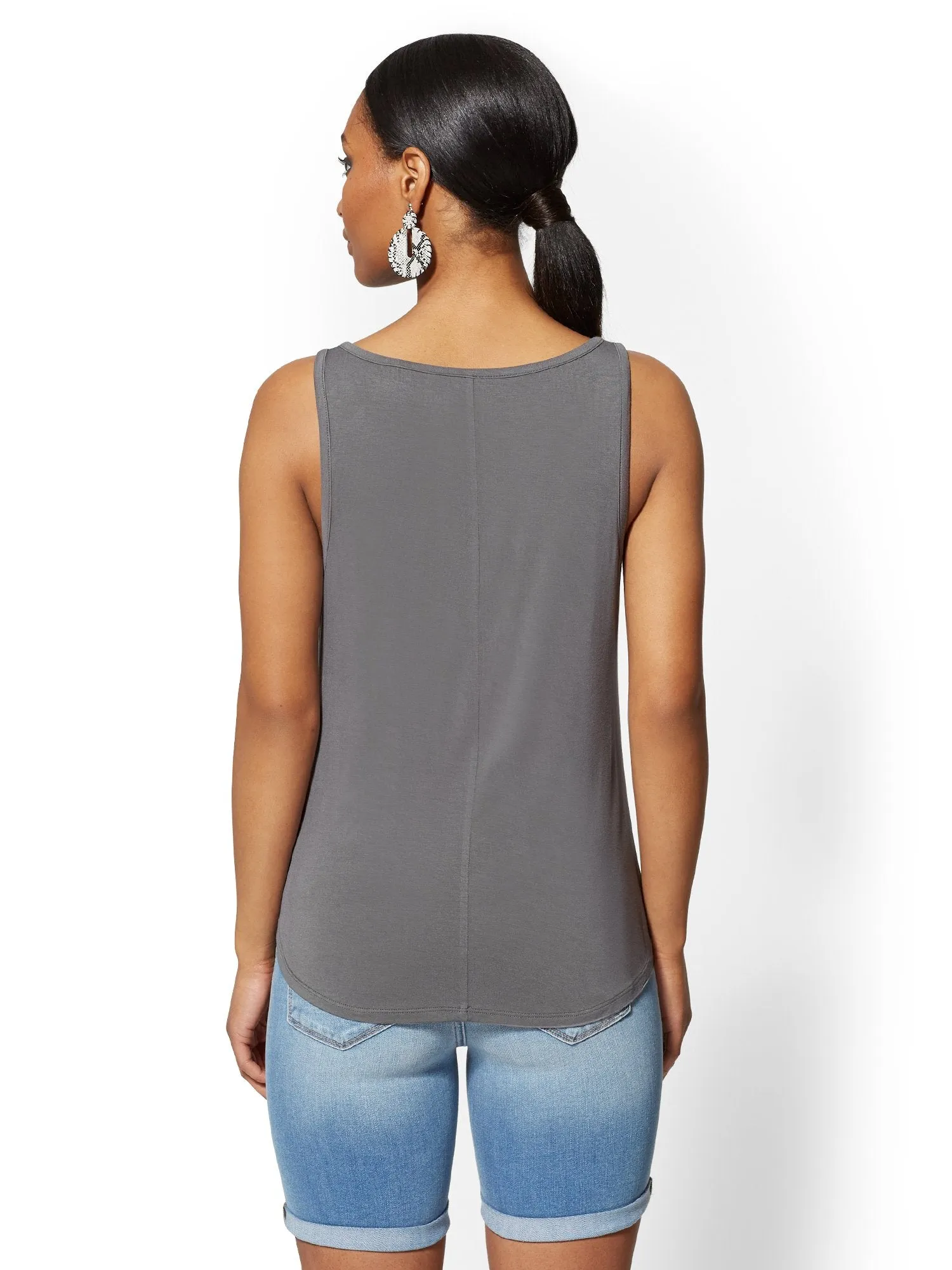 Lace-Up Tank Top - Soho Soft Tee