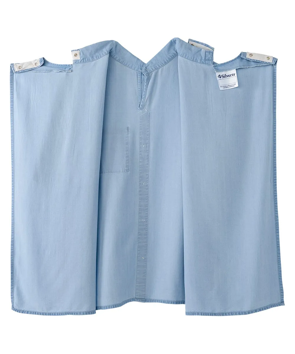 Men's Open Back Short Sleeve Button-Down