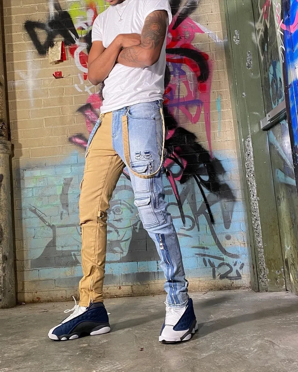 Mode' Men's Trendy Brand Slim Straight-leg Jeans