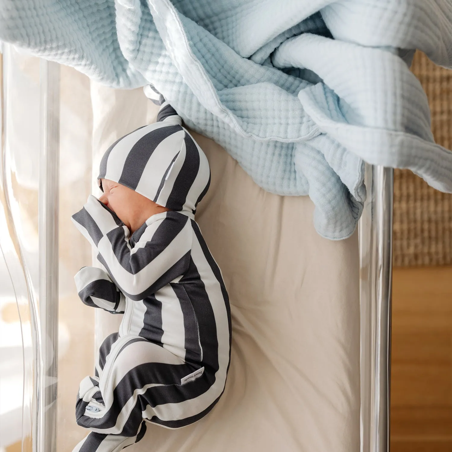 Muslin Bubble Blanket - Powder Blue