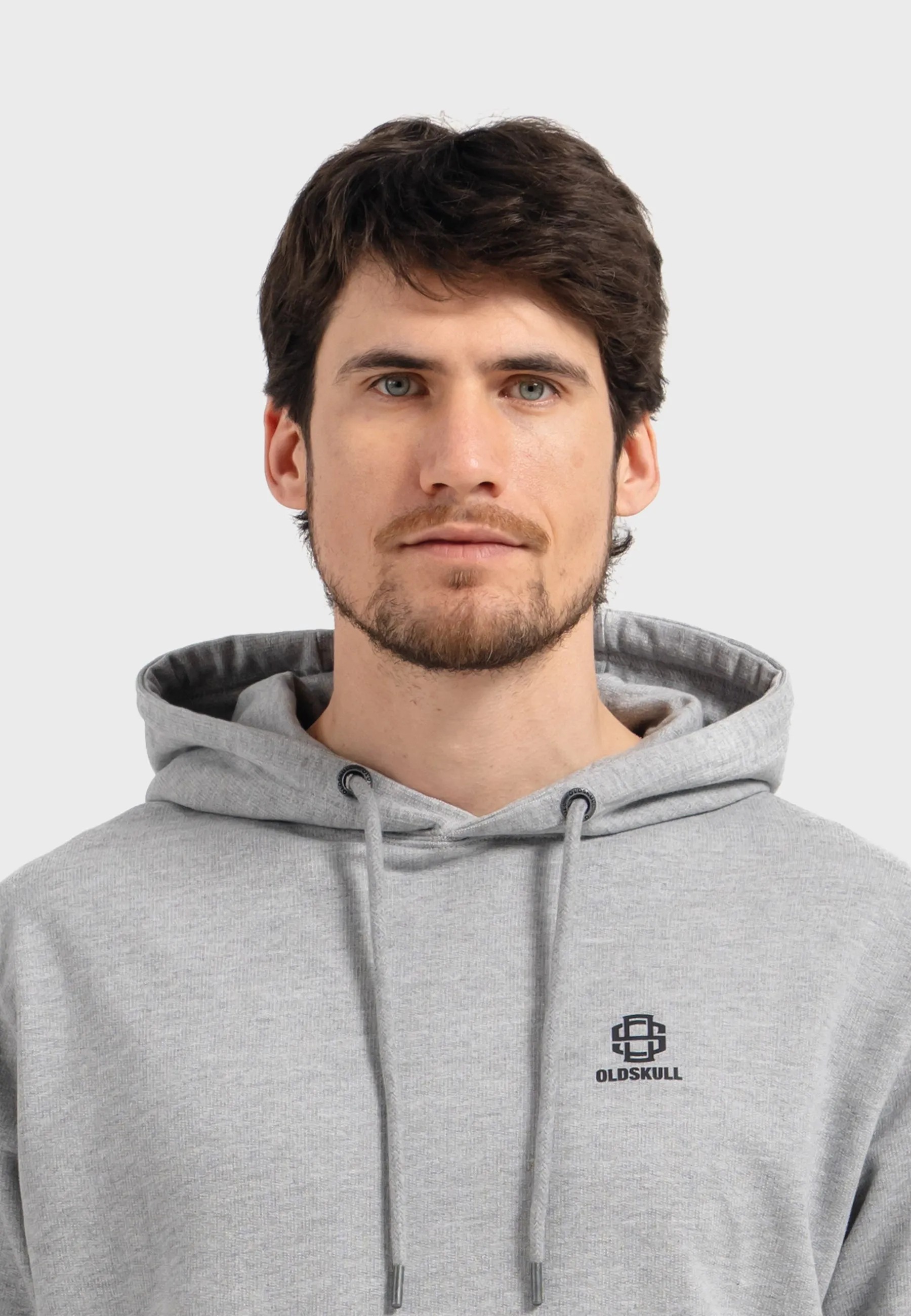 Oldskull Iconic Logo Hoodie Heather Grey