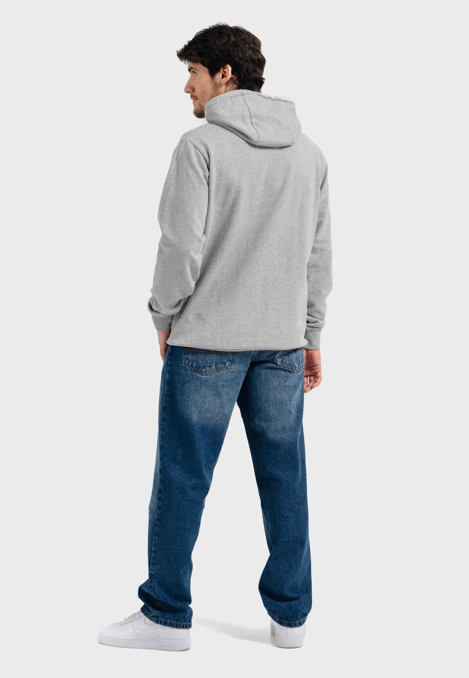 Oldskull Iconic Logo Hoodie Heather Grey