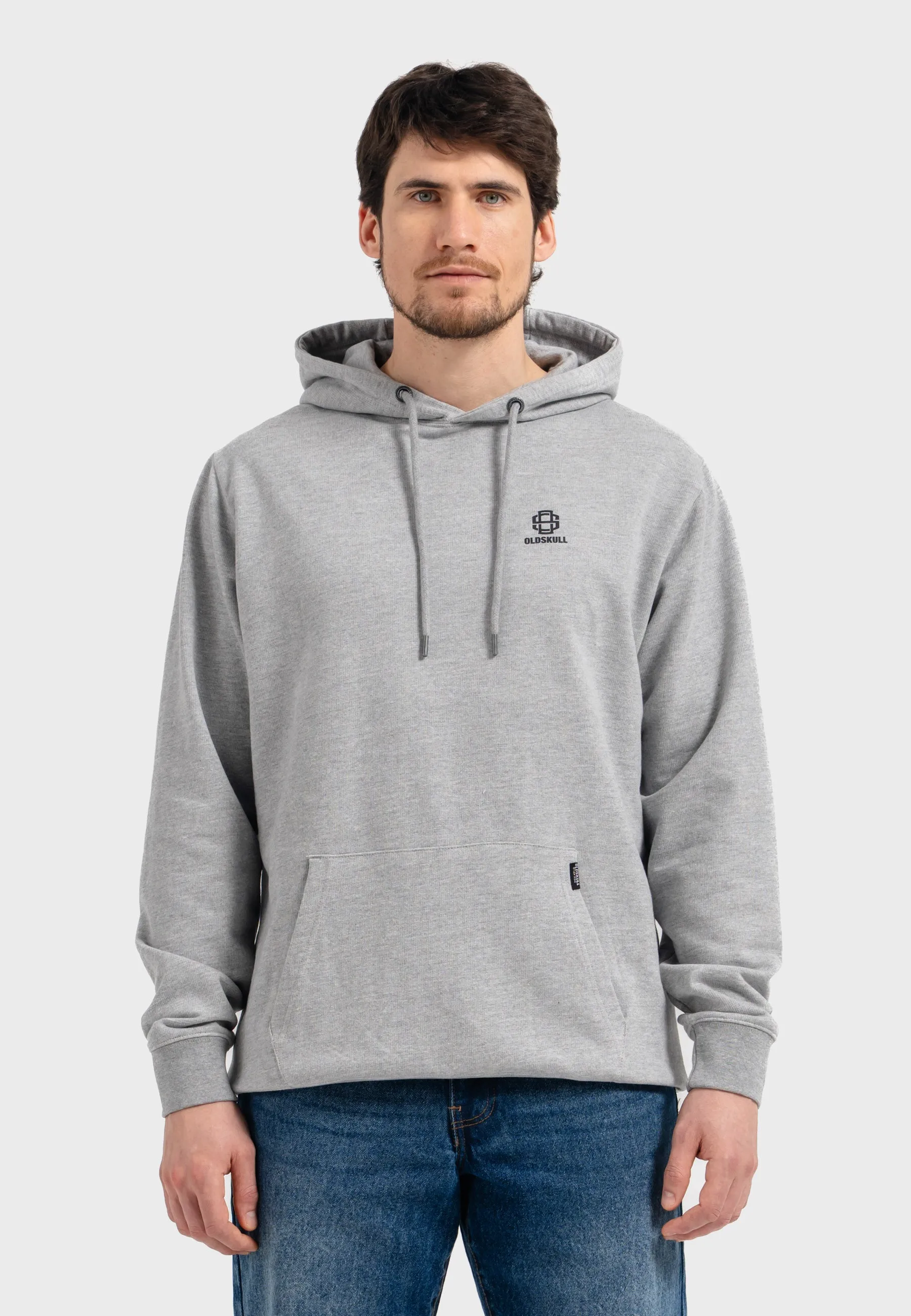Oldskull Iconic Logo Hoodie Heather Grey