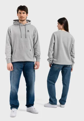 Oldskull Iconic Logo Hoodie Heather Grey