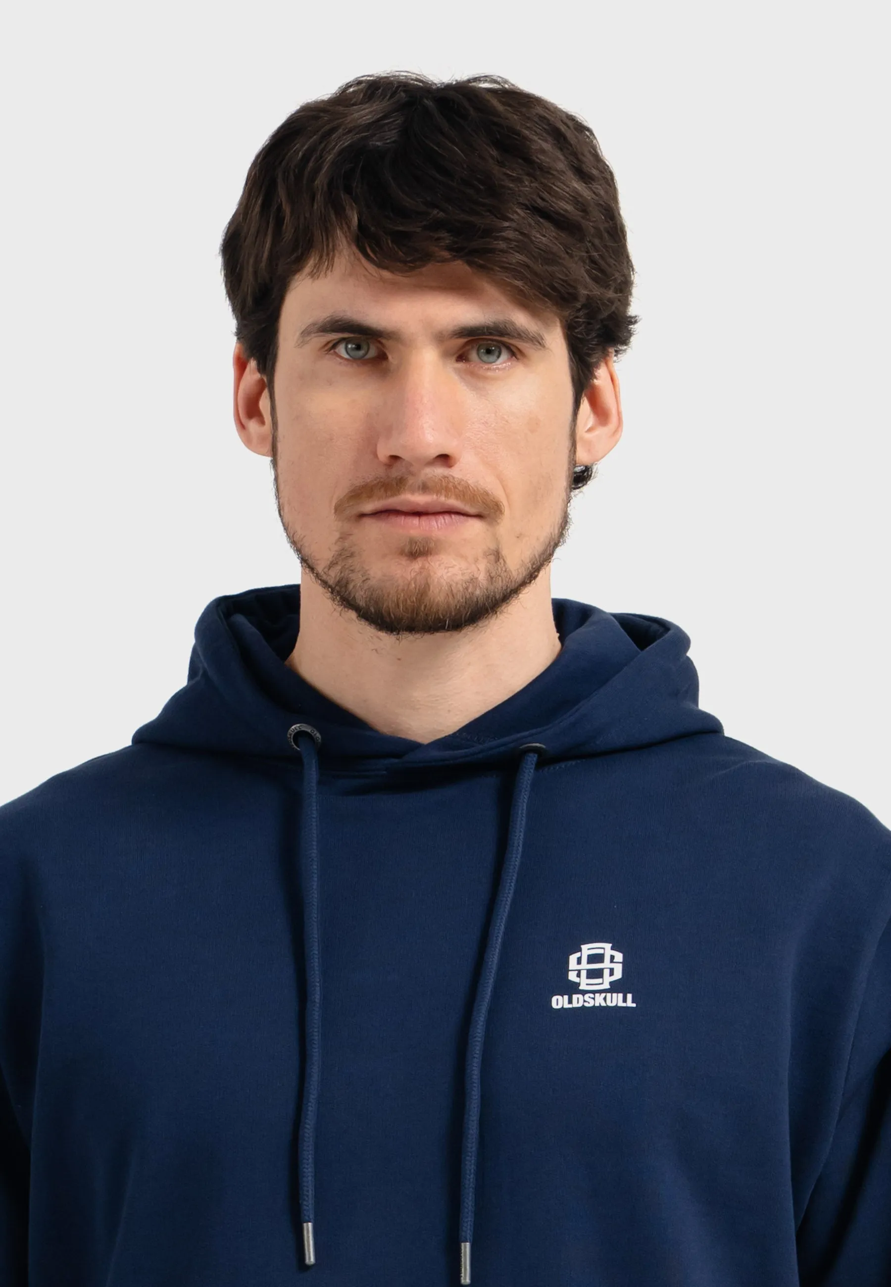 Oldskull Iconic Logo Hoodie Navy Blue