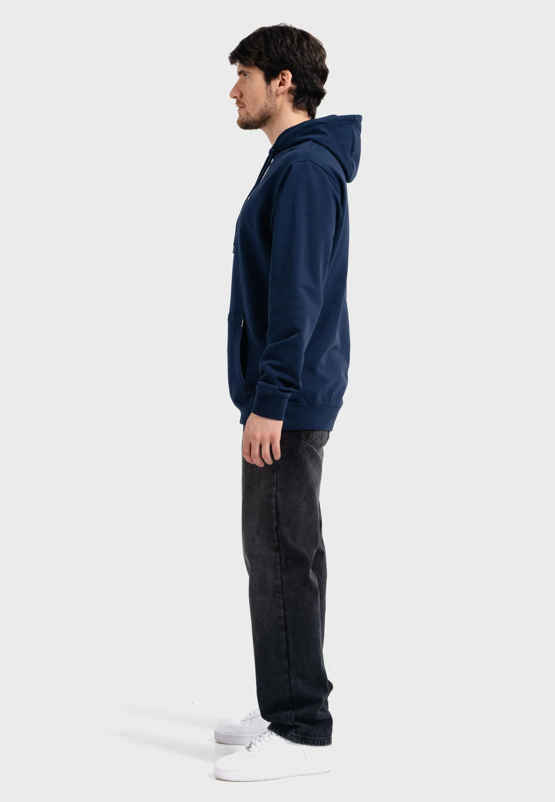 Oldskull Iconic Logo Hoodie Navy Blue