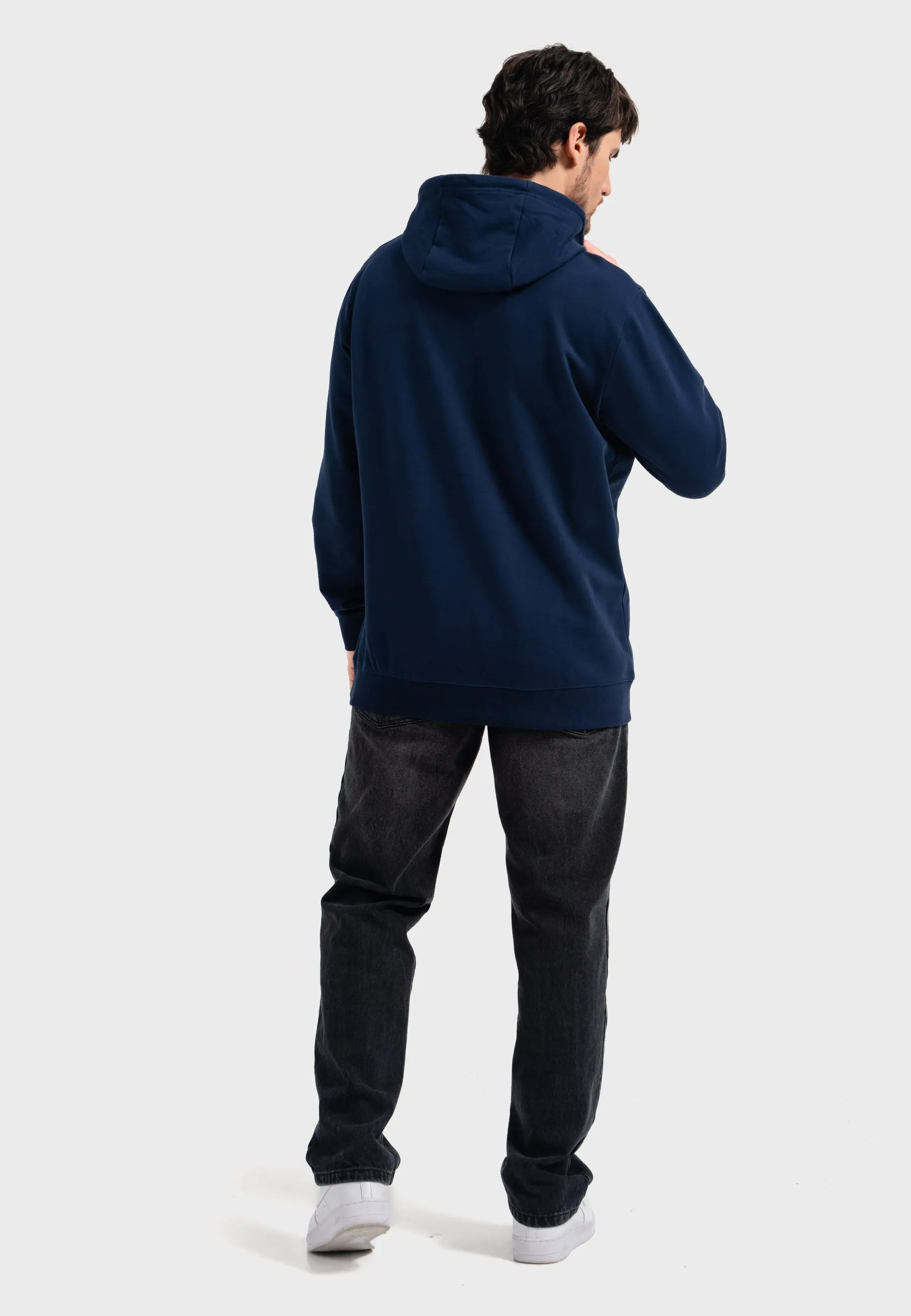 Oldskull Iconic Logo Hoodie Navy Blue