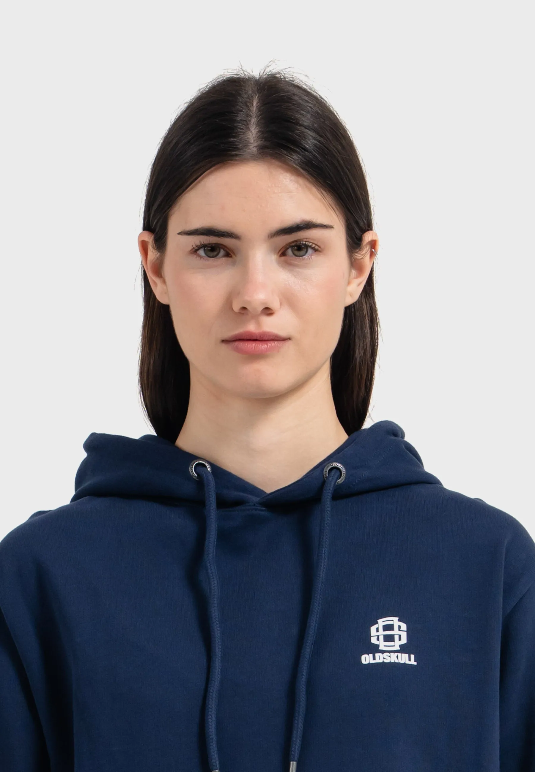 Oldskull Iconic Logo Hoodie Navy Blue