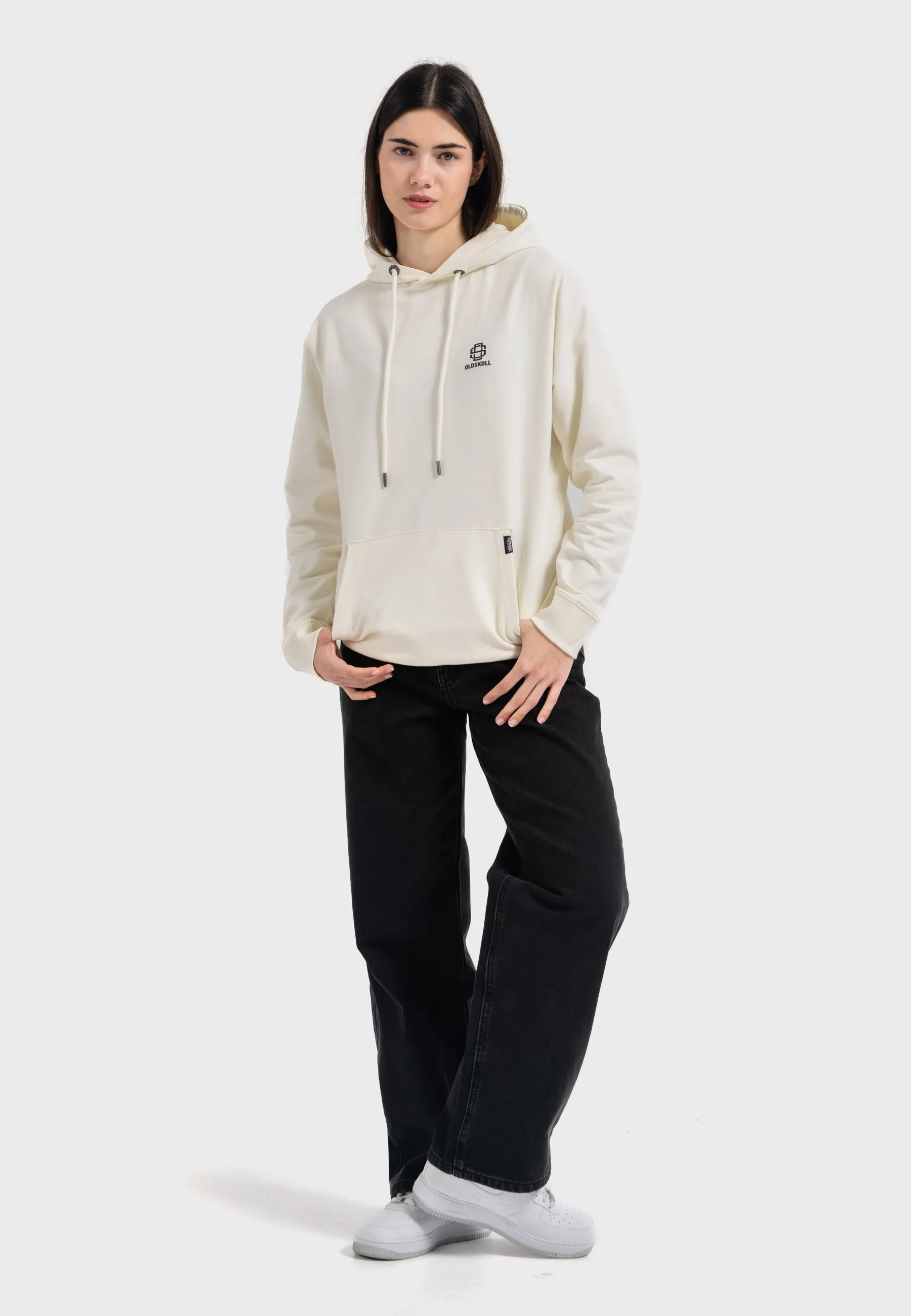 Oldskull Iconic Logo Hoodie Off White