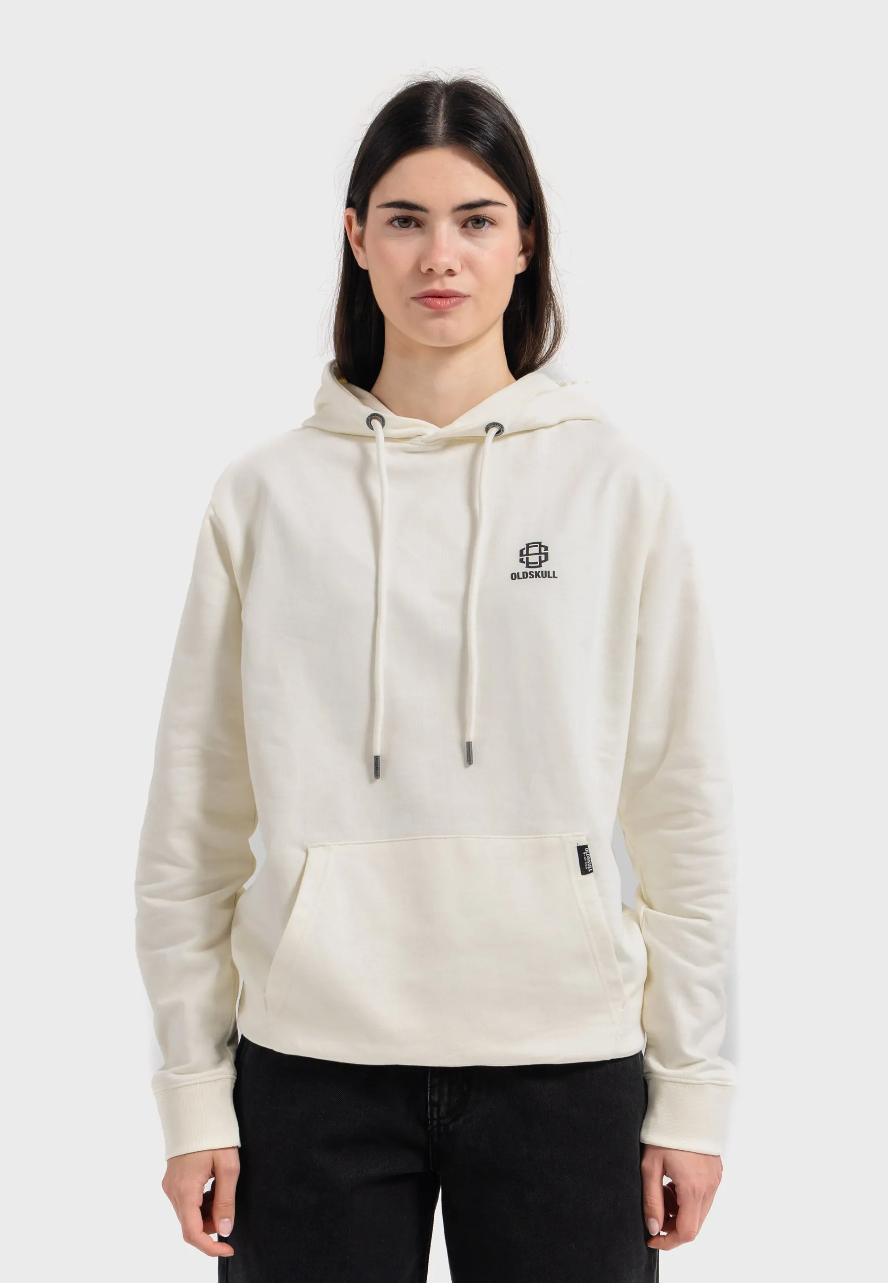 Oldskull Iconic Logo Hoodie Off White
