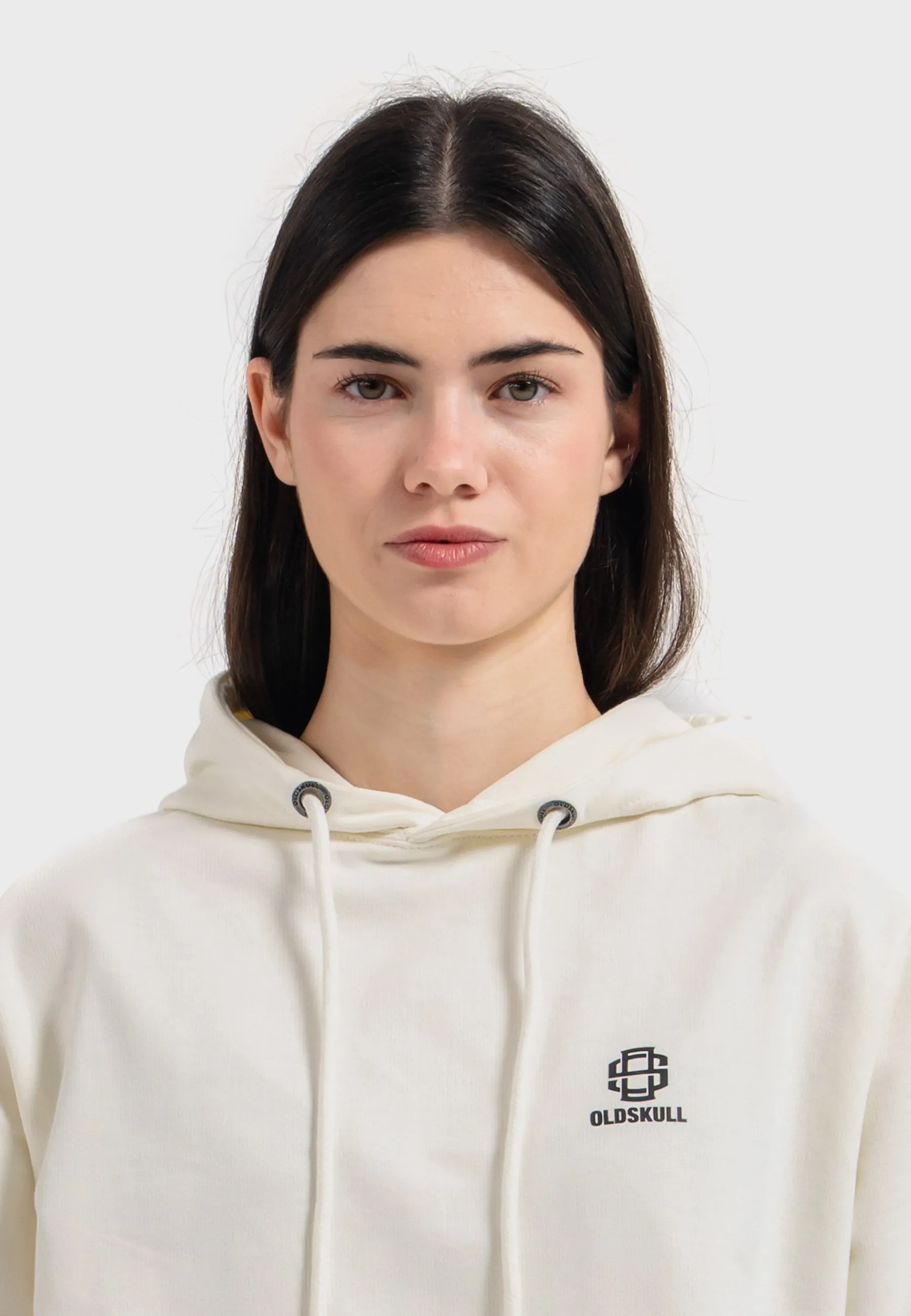 Oldskull Iconic Logo Hoodie Off White