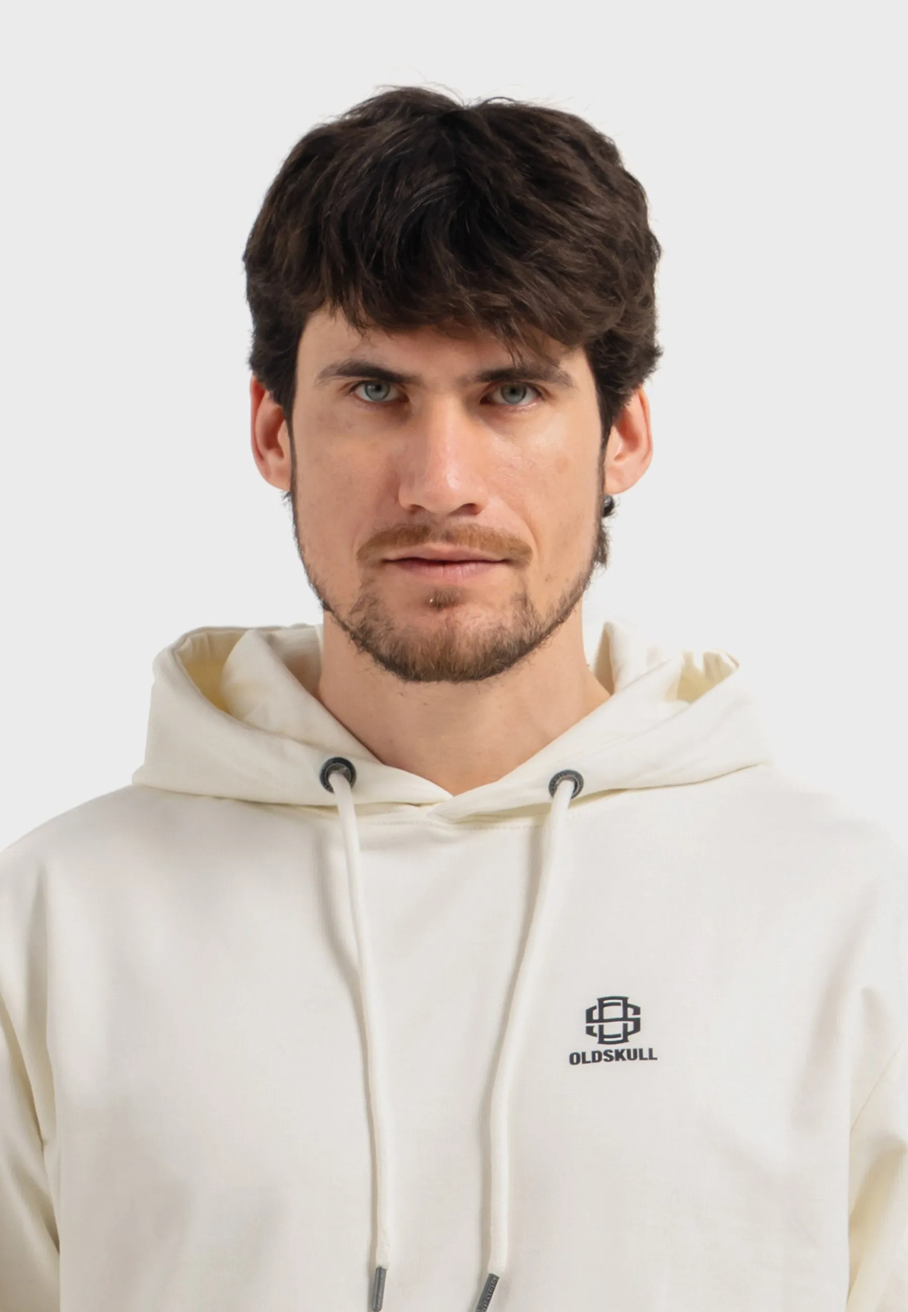 Oldskull Iconic Logo Hoodie Off White
