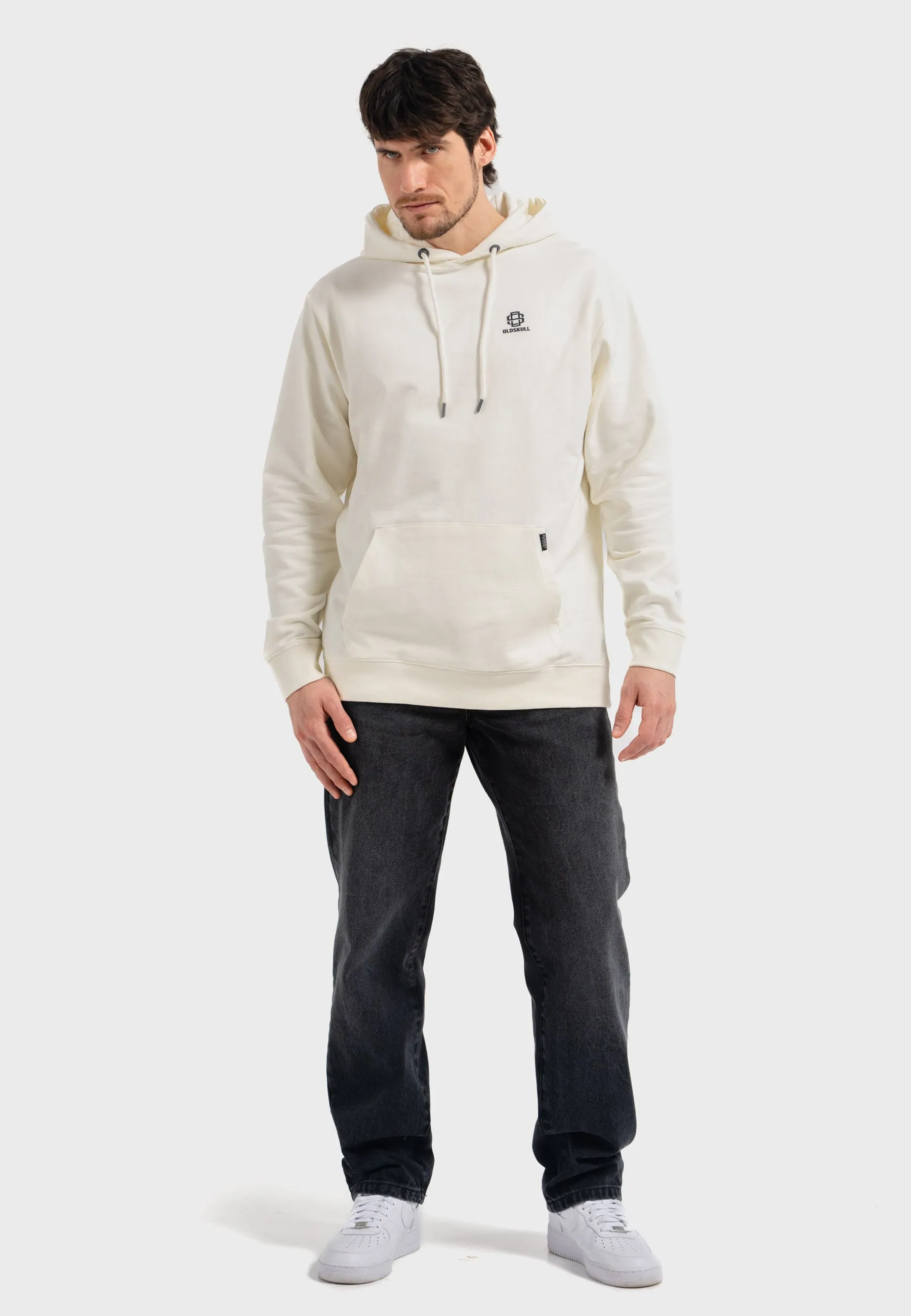 Oldskull Iconic Logo Hoodie Off White