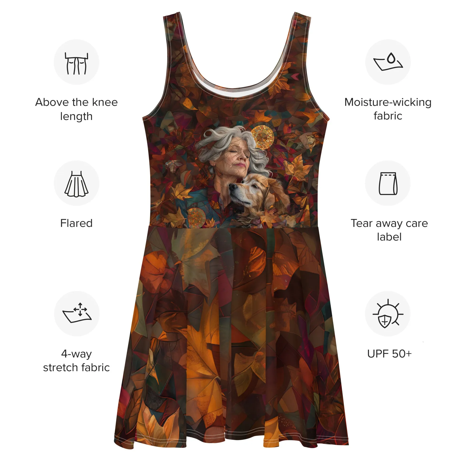 Paws & Peace Skater Dress