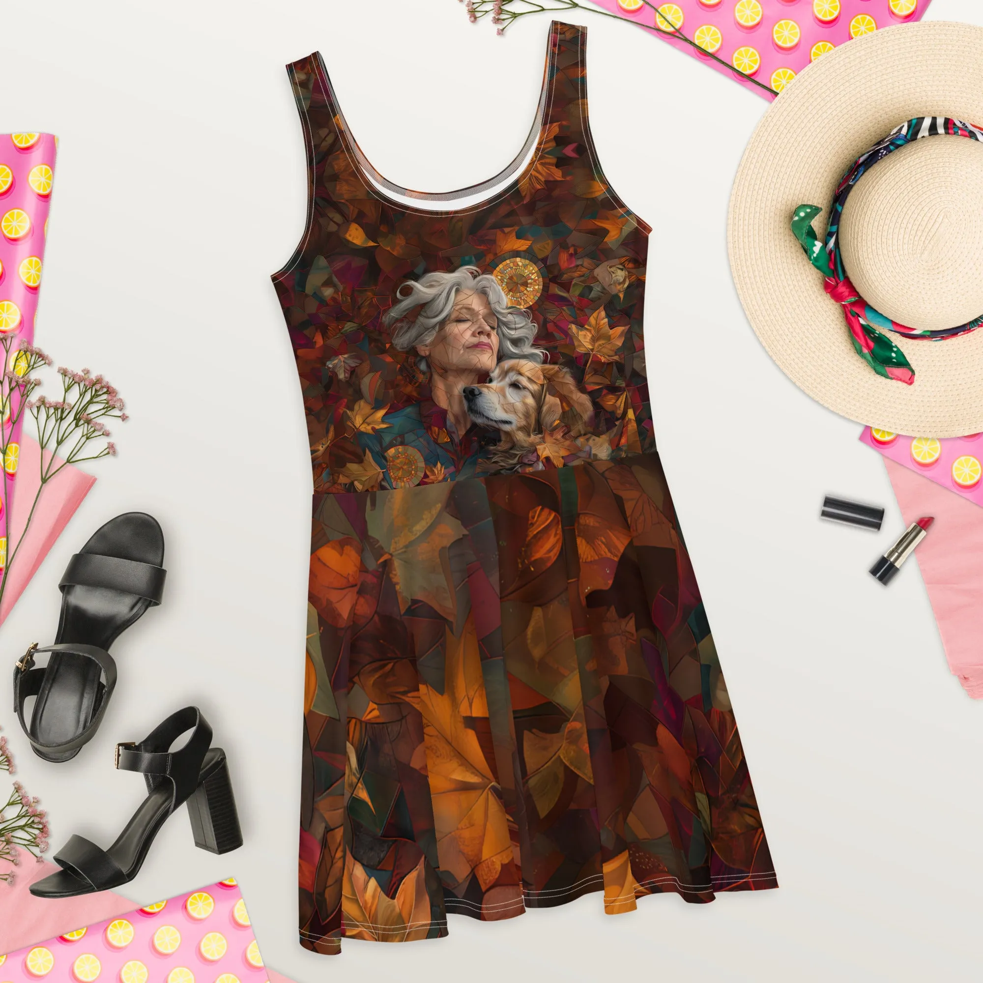 Paws & Peace Skater Dress