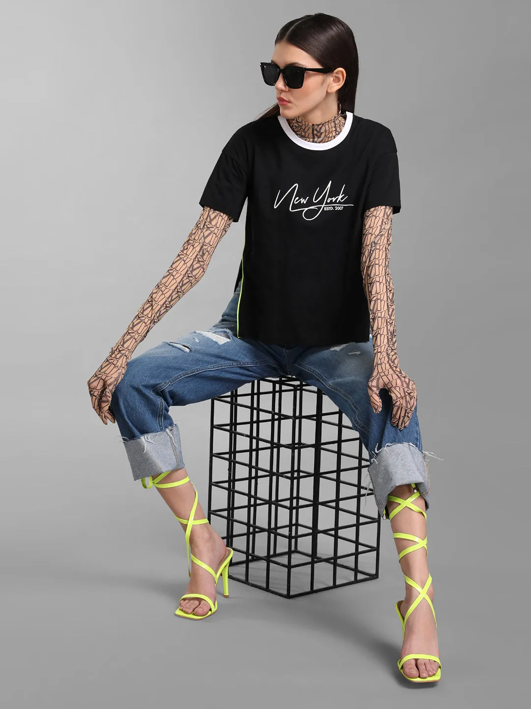 Printed Round Neck T-Shirt