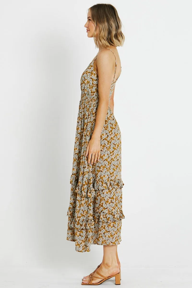 Sass - Laurina Midi Dress - Apple Blossom