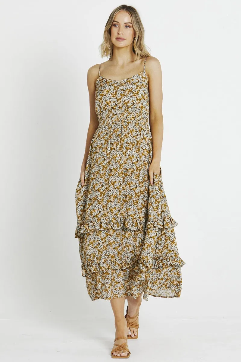 Sass - Laurina Midi Dress - Apple Blossom