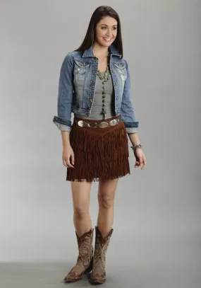Stetson Ladies Collection Suede Fringe Skirt Style 11-060-0539-0708