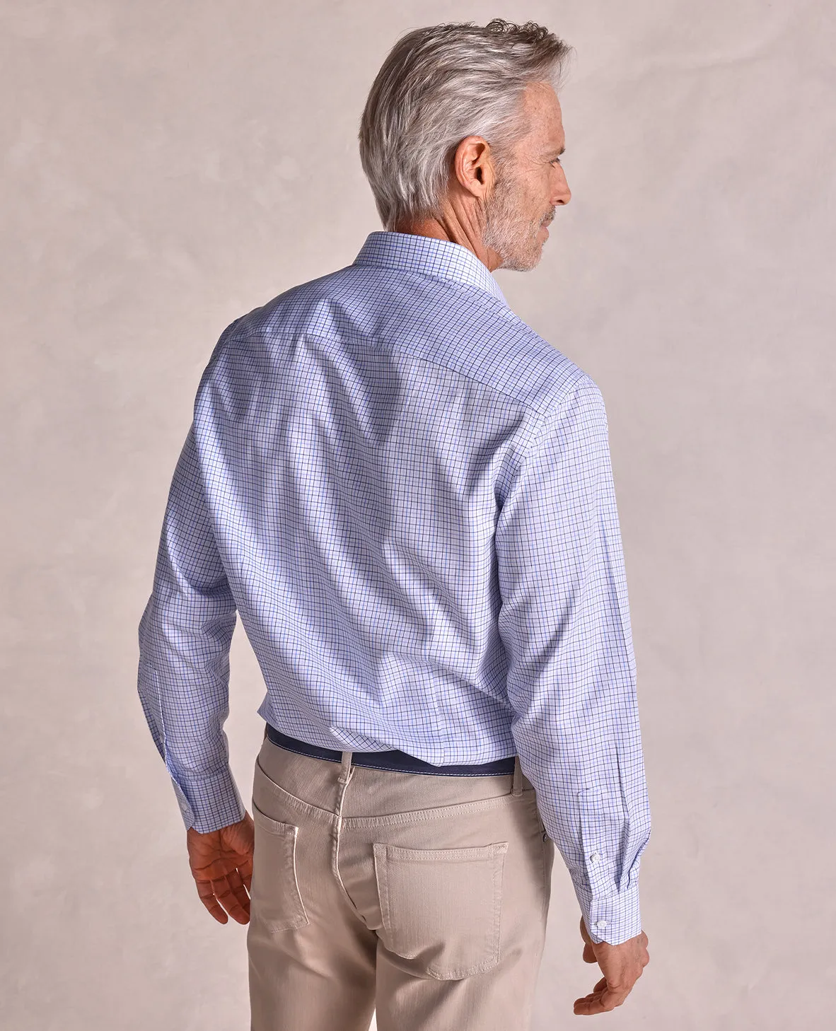 The Brookes - Tatersal Check Dress Shirt - Blue Multi