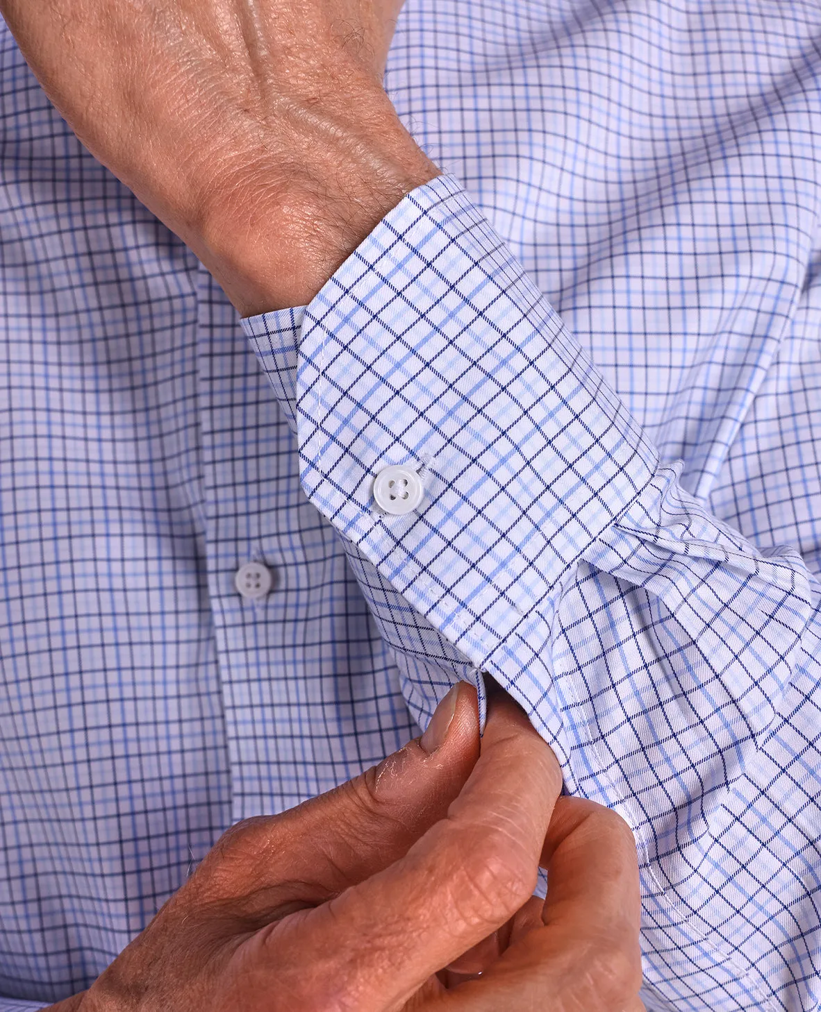 The Brookes - Tatersal Check Dress Shirt - Blue Multi