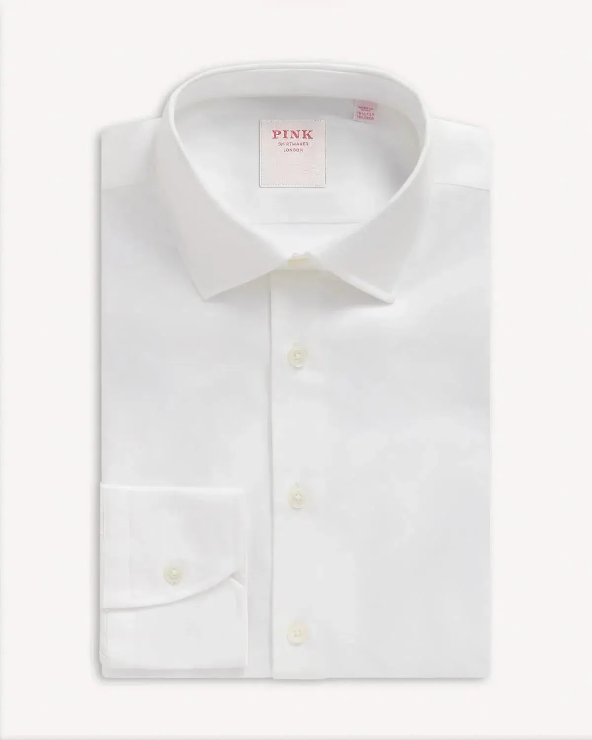 Thomas Pink Fine Royal Twill Shirt - White