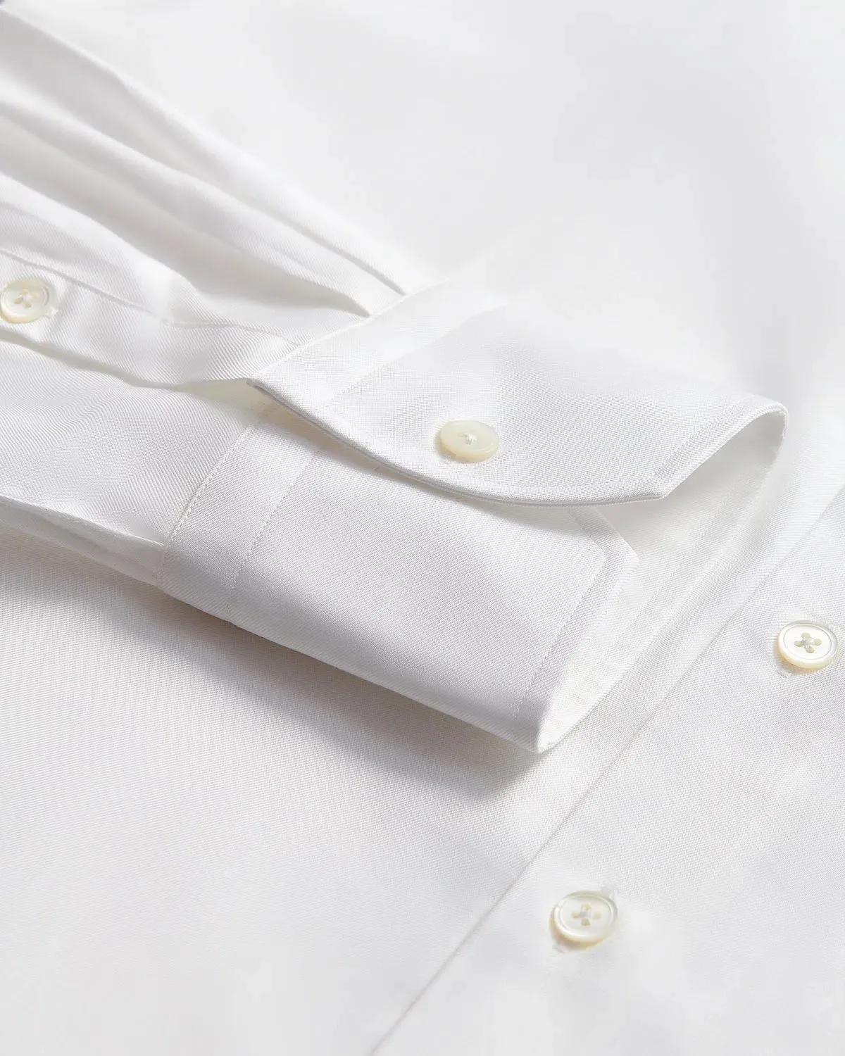 Thomas Pink Fine Royal Twill Shirt - White