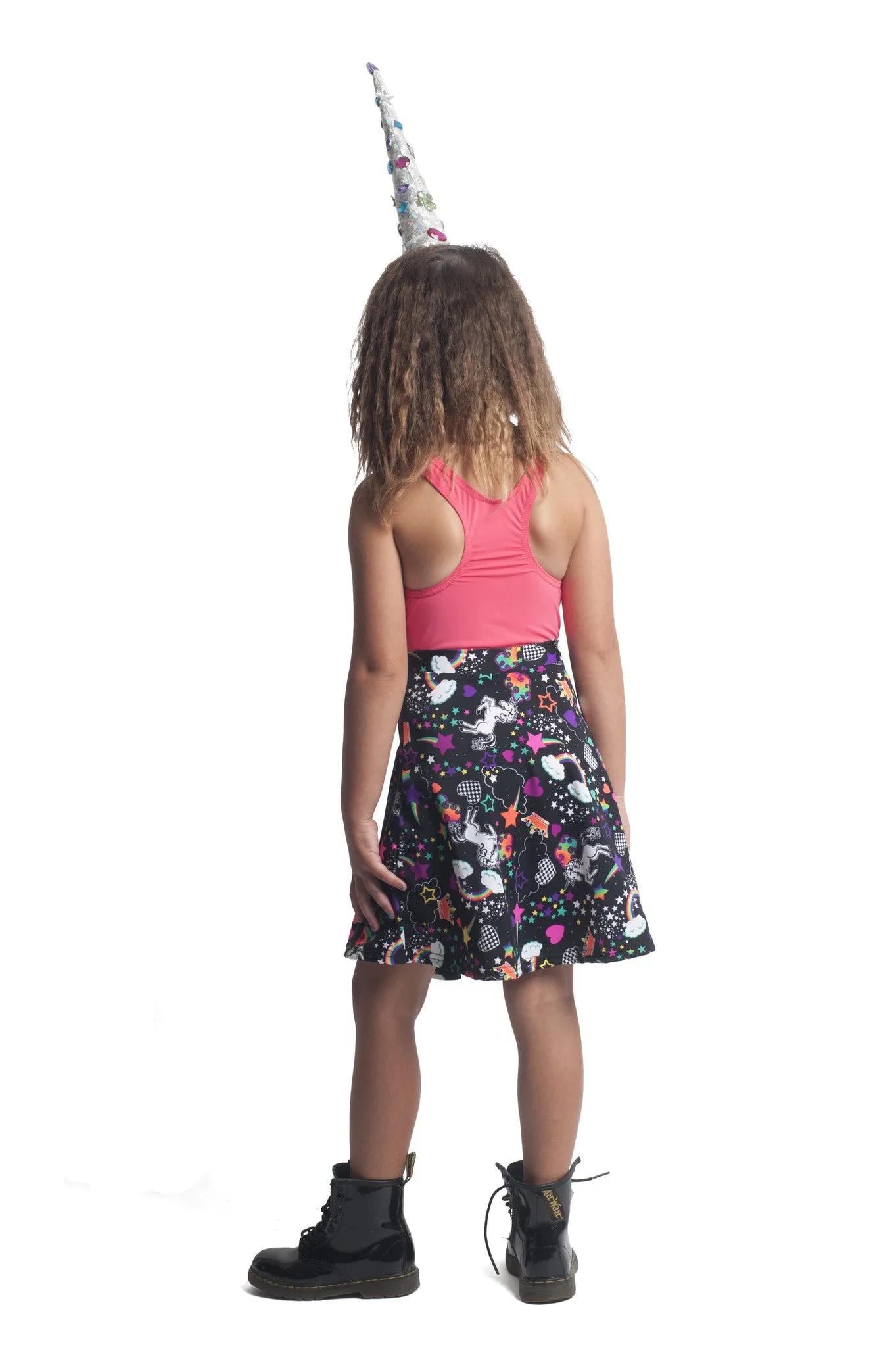 Unicorn Kawaii Kids Skater Skirt