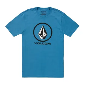 Volcom Crisp Stone Short Sleeve T-Shirt - Blue Drift